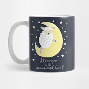 Lamb I love you to the Moon and Back Mug